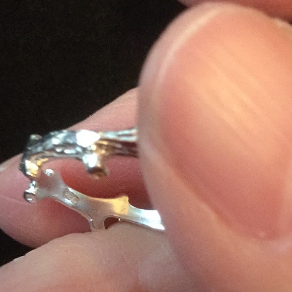 Genuine Amethyst & Sapphire Ring - Picture 6 of 9